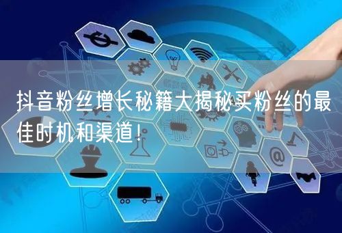 抖音粉丝增长秘籍大揭秘买粉丝的最佳时机和渠道！