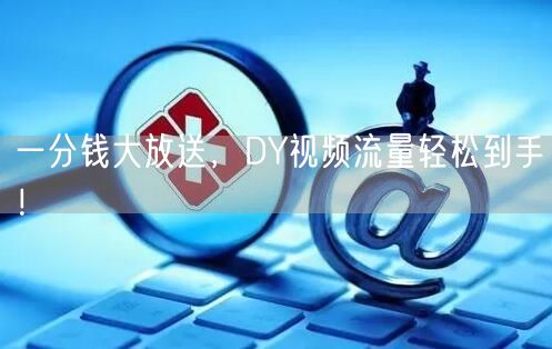 一分钱大放送，DY视频流量轻松到手！